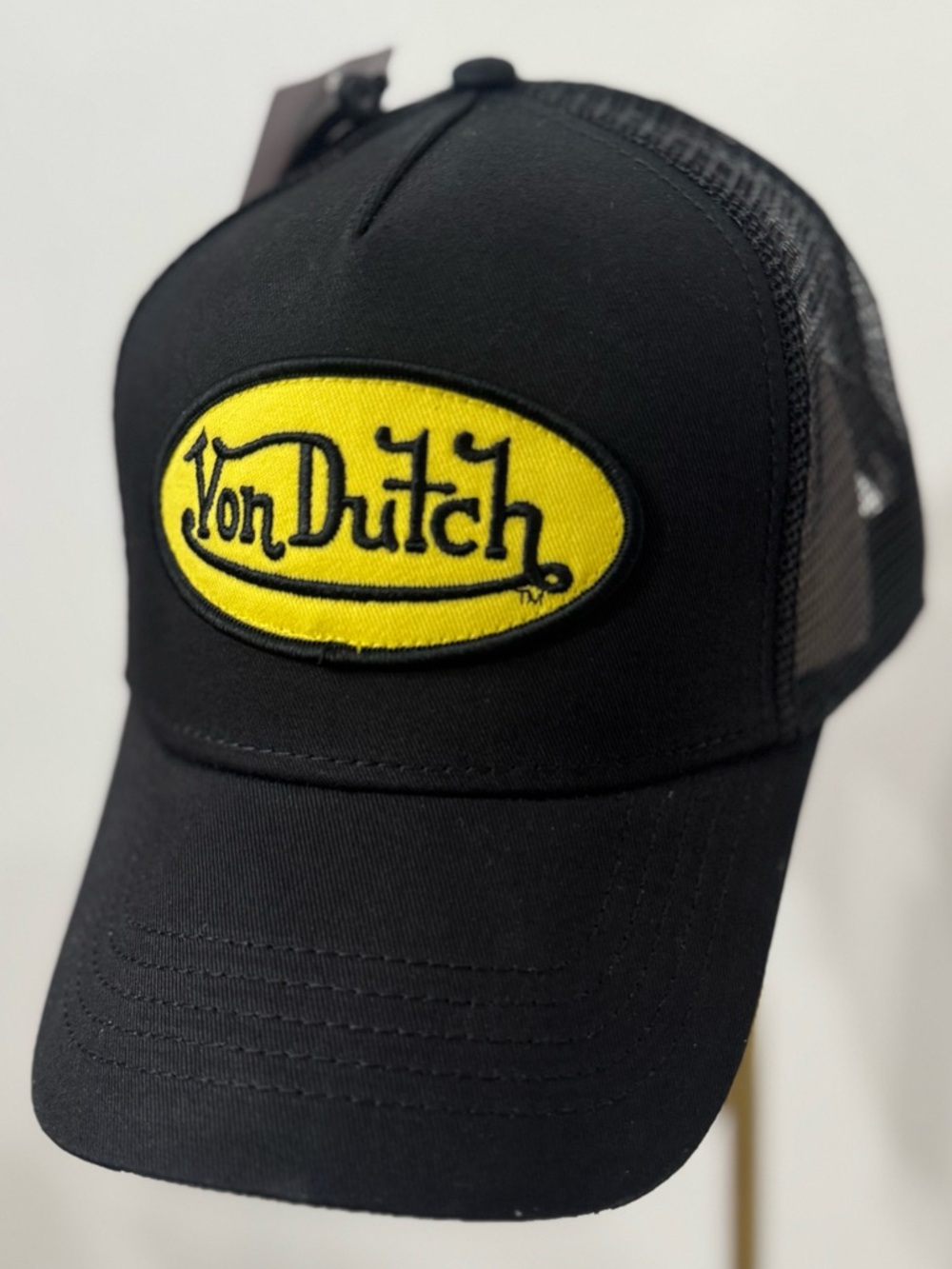 💛🖤SALE! NWT Von Dutch Black and Yellow Classic Trucker Hat SnapBack Adjustable